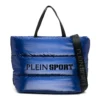 Plein Sport Women's Glossy Blue Athleisure Shopper Tote