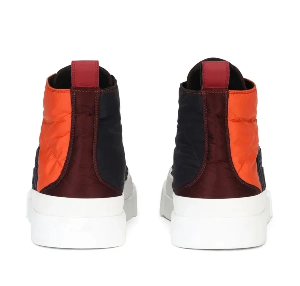 Dolce & Gabbana Women's Quilted Satin High-Top Sneakers in Multicolor