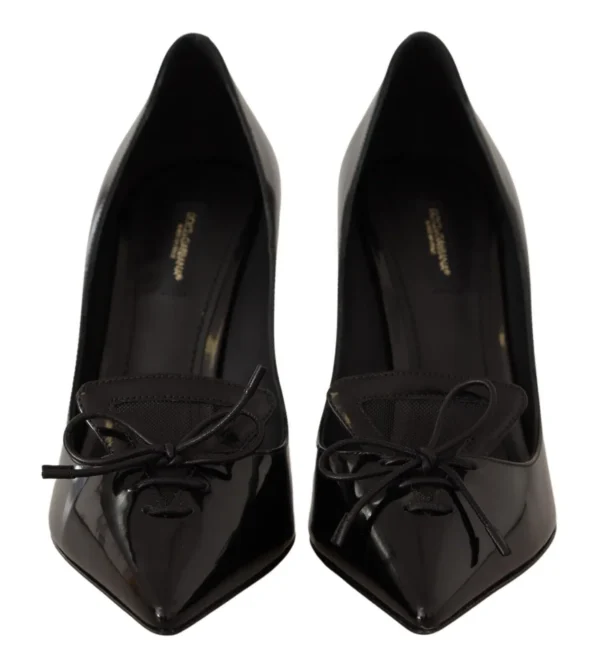 Dolce & Gabbana Women's Elegant Black Leather High Heels Pumps
