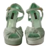 Dolce & Gabbana Women's Elegant Velvet Ankle Strap Sandals