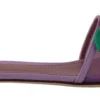 Dolce & Gabbana Women's Elegant Purple Mesh Slide Flats