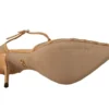 Dolce & Gabbana Women's Elegant Peach T-Strap Heels Pumps