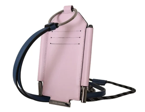 Dolce & Gabbana Women's Elegant Pink Leather Wallet Card Holder