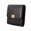 Dolce & Gabbana Women's Elegant Black Leather Bifold Wallet