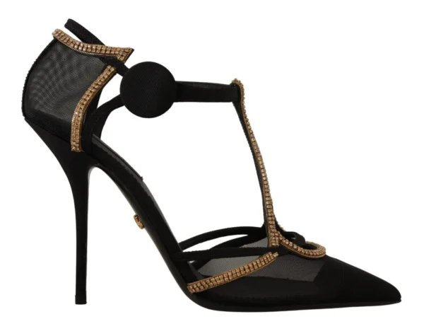 Dolce & Gabbana Women's Elegant Black Crystal-Embellished Pumps