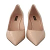 Dolce & Gabbana Women's Elegant Nude Mid-Heel Leather Pumps