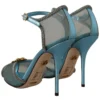 Dolce & Gabbana Women's Elegant Blue Mesh Heel Sandals