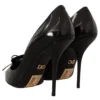 Dolce & Gabbana Women's Elegant Black Leather High Heels Pumps