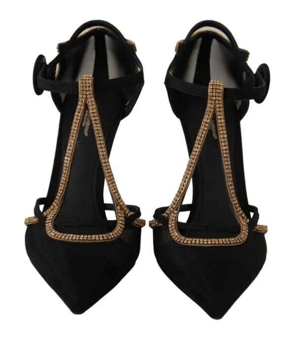 Dolce & Gabbana Women's Elegant Black Crystal-Embellished Pumps