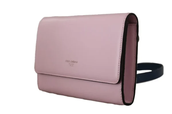Dolce & Gabbana Women's Elegant Pink Leather Bifold Wallet