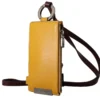 Dolce & Gabbana Women's Elegant Yellow Leather Card Holder with Strap