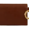 Dolce & Gabbana Women's Elegant Leather Bifold Wallet with Keychain