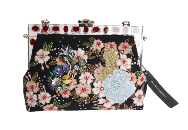 Dolce & Gabbana Women's Elegant VANDA Evening Clutch with Exotic Detailing