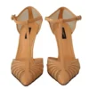 Dolce & Gabbana Women's Elegant Peach T-Strap Heels Pumps