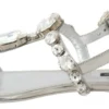Dolce & Gabbana Women's Crystal Embellished Silver Leather Sandals