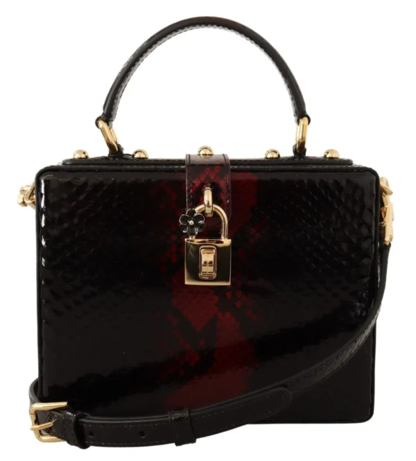 Dolce & Gabbana Women's Stunning Gold Detail Black Bordeaux Box Bag