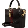 Dolce & Gabbana Women's Stunning Gold Detail Black Bordeaux Box Bag