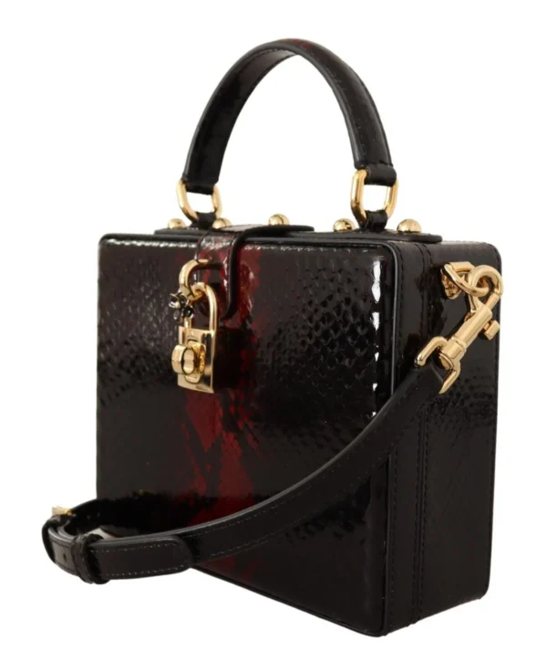 Dolce & Gabbana Women's Stunning Gold Detail Black Bordeaux Box Bag