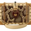 Dolce & Gabbana Women's Chic Yellow Box Clutch with Heart Twist