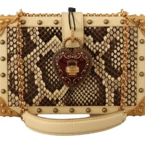 Dolce & Gabbana Women's Multicolor Elegance Shoulder Bag with Gold Details