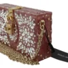 Dolce & Gabbana Women's Elegant Crystal-Studded Pink Box Bag