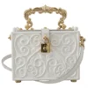 Dolce & Gabbana Women's Elegant Hand-Painted Baroque Box Bag