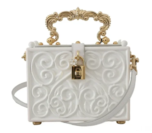 Dolce & Gabbana Women's Elegant Hand-Painted Baroque Box Bag