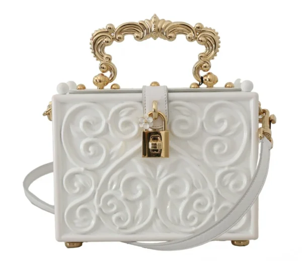 Dolce & Gabbana Women's Elegant Hand-Painted Baroque Box Bag