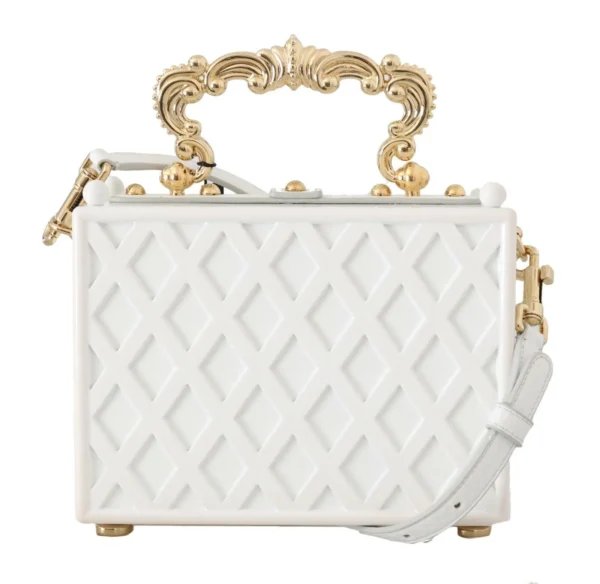 Dolce & Gabbana Women's Elegant Hand-Painted Baroque Box Bag