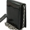 Dolce & Gabbana Women's Chic Patent Leather Clutch with Silver Accents