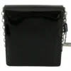 Dolce & Gabbana Women's Chic Patent Leather Clutch with Silver Accents