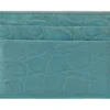Dolce & Gabbana Women's Exquisite Caiman Leather Card Holder Wallet
