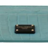 Dolce & Gabbana Women's Exquisite Caiman Leather Card Holder Wallet