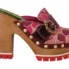 Dolce & Gabbana Women's Elegant Velvet Crystal-Embellished Slides