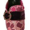 Dolce & Gabbana Women's Elegant Velvet Crystal-Embellished Slides