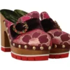 Dolce & Gabbana Women's Elegant Velvet Crystal-Embellished Slides