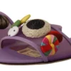 Dolce & Gabbana Women's Elegant Purple Mesh Slide Flats