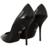 Dolce & Gabbana Women's Elegant Black Leather Stiletto Pumps