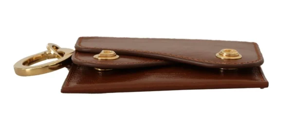 Dolce & Gabbana Women's Elegant Leather Bifold Wallet with Keychain
