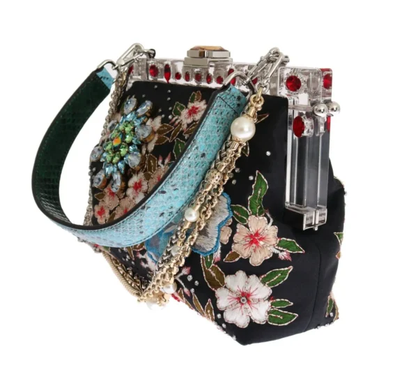 Dolce & Gabbana Women's Elegant VANDA Evening Clutch with Exotic Detailing