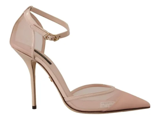 Dolce & Gabbana Women's Elegant Pink Leather Heels Pumps