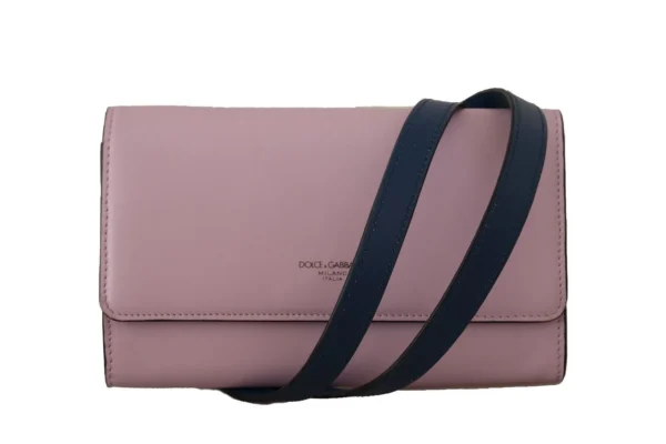 Dolce & Gabbana Women's Elegant Pink Leather Bifold Wallet