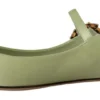 Dolce & Gabbana Women's Emerald Crystal Embellished Leather Slides
