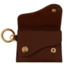 Dolce & Gabbana Women's Elegant Leather Bifold Wallet with Keychain