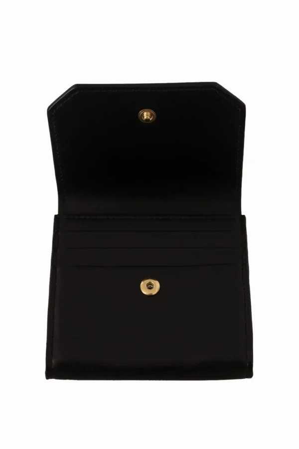 Dolce & Gabbana Women's Elegant Black Leather Bifold Wallet
