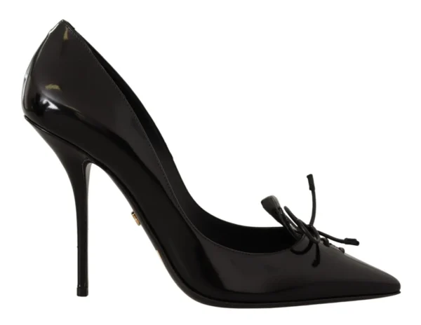 Dolce & Gabbana Women's Elegant Black Leather High Heels Pumps