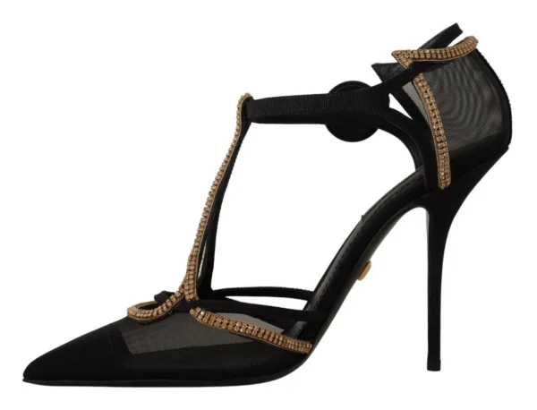 Dolce & Gabbana Women's Elegant Black Crystal-Embellished Pumps