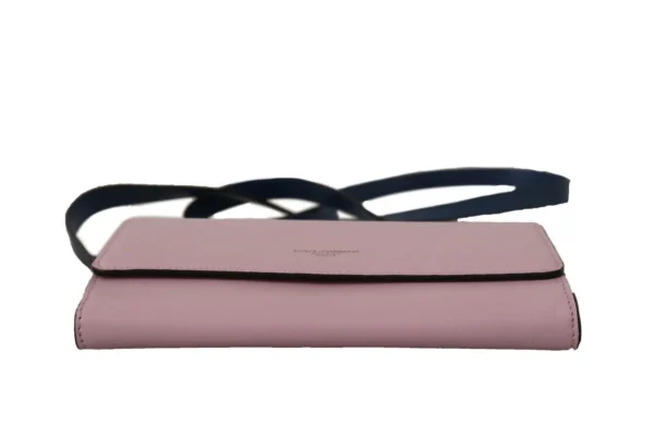 Dolce & Gabbana Women's Elegant Pink Leather Bifold Wallet