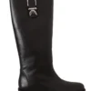 Patrizia Pepe Women's Elegant Leather High Boots for High Fashion Appeal
