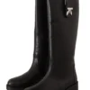 Patrizia Pepe Women's Elegant Leather High Boots for High Fashion Appeal